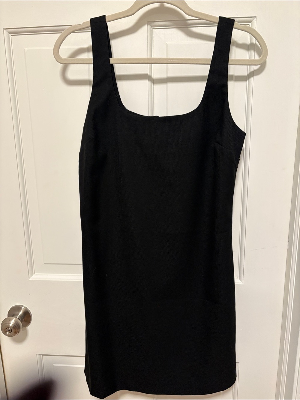 Banana Republic Black Square-Neck Mini Dress with Wide Straps